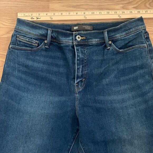 Levis Jeans Blue Perfectly Slimming Boot Cut 512 Denim Pants High Rise Sz 16S - Picture 11 of 14